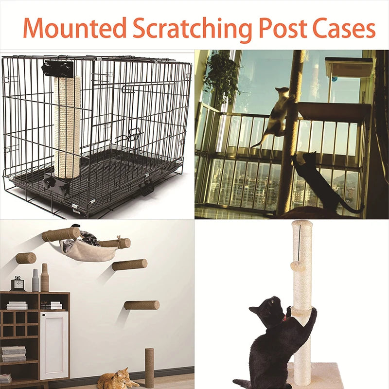 VELORA™ Sisal Cat Scratching Post – DIY Cat Tree Replacement