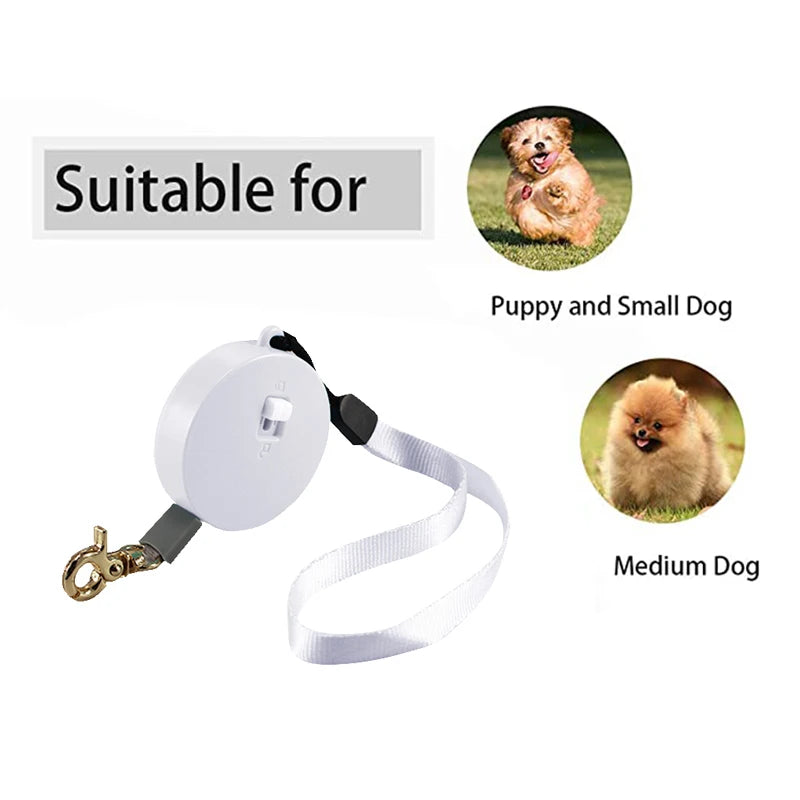 VELORA™ 2M Auto Retractable Dog Leash – Dogs, Puppies & Cats