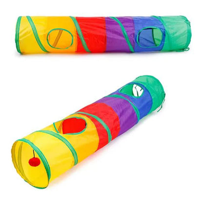 VELORA™ Collapsible Cat Tunnel – Indoor & Outdoor Play Toy