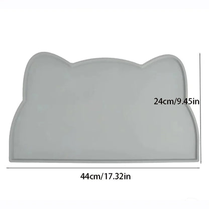 VELORA™ Premium Silicone Pet Food Mat – Waterproof & Easy Clean