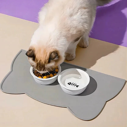 VELORA™ Premium Silicone Pet Food Mat – Waterproof & Easy Clean