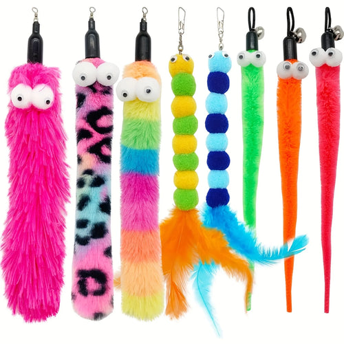 VELORA™ Cat Feather Wand Toy Set – 9 PCS Interactive Play