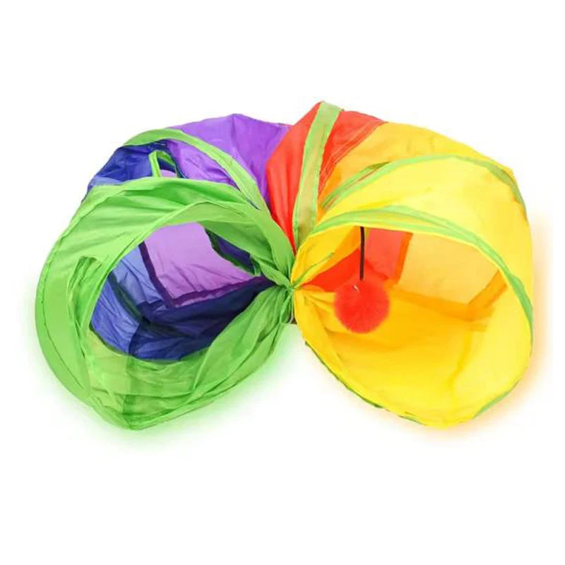 VELORA™ Collapsible Cat Tunnel – Indoor & Outdoor Play Toy