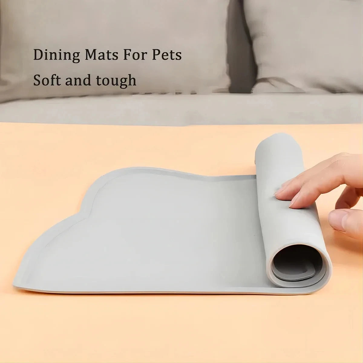 VELORA™ Premium Silicone Pet Food Mat – Waterproof & Easy Clean