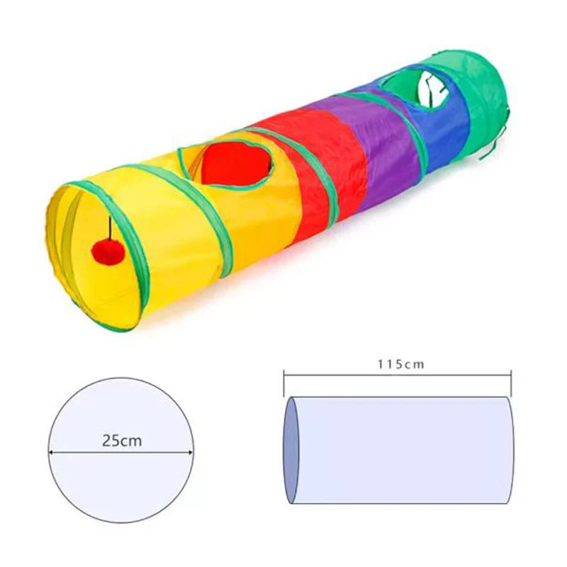 VELORA™ Collapsible Cat Tunnel – Indoor & Outdoor Play Toy