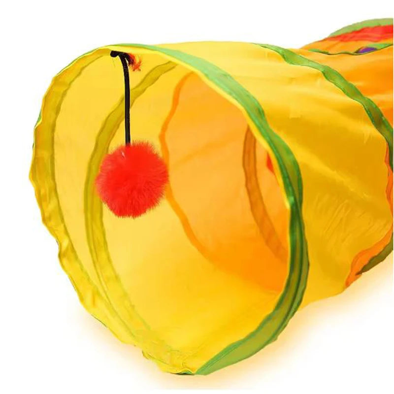 VELORA™ Collapsible Cat Tunnel – Indoor & Outdoor Play Toy
