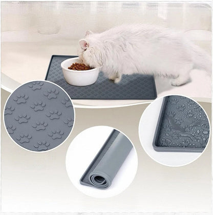 VELORA™ Silicone Pet Feeding Mat – Non-Slip with Overflow Protection