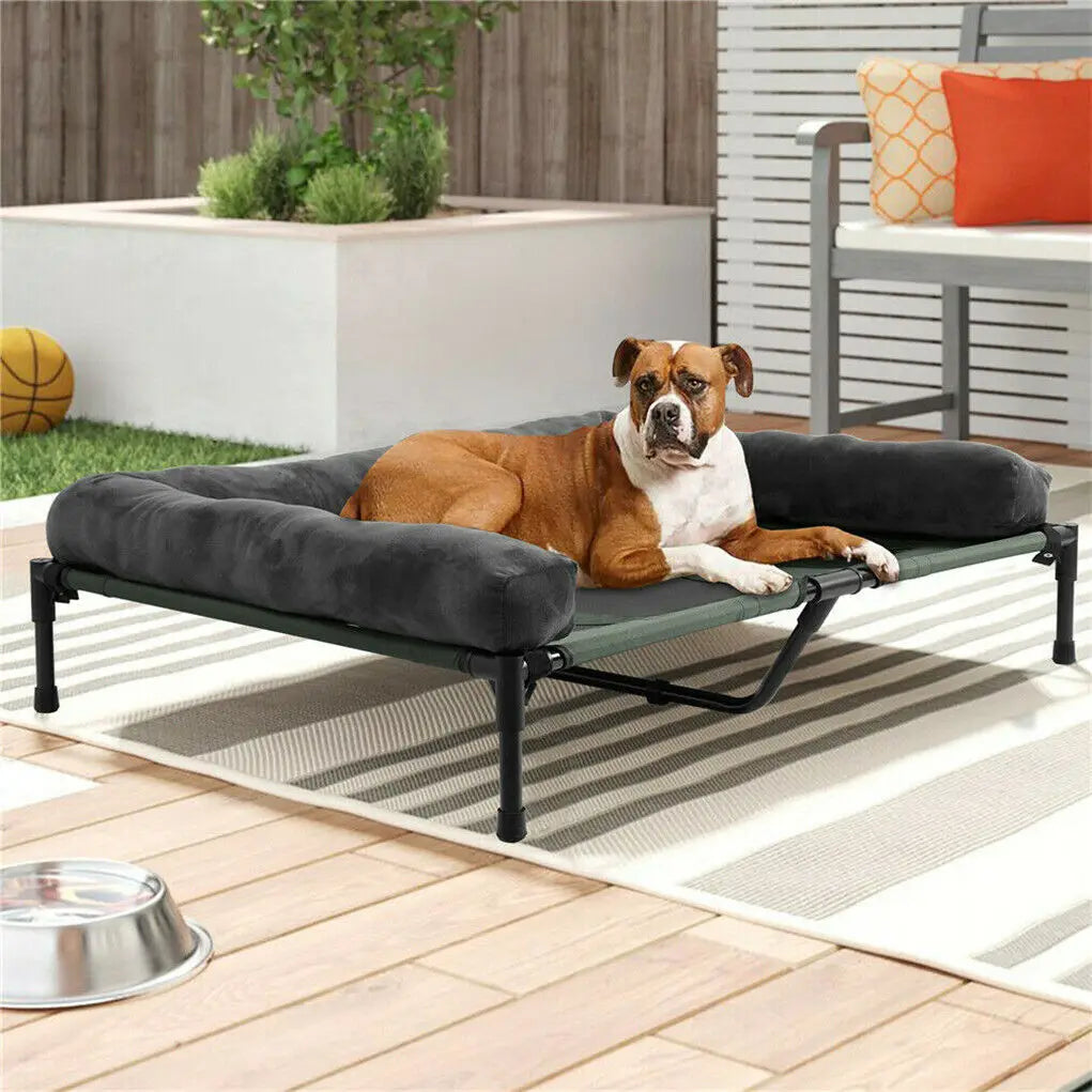 VELORA™ Cooling Elevated Bed – Indulgent Comfort for Dogs & Cats
