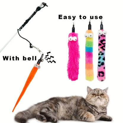 VELORA™ Cat Feather Wand Toy Set – 9 PCS Interactive Play