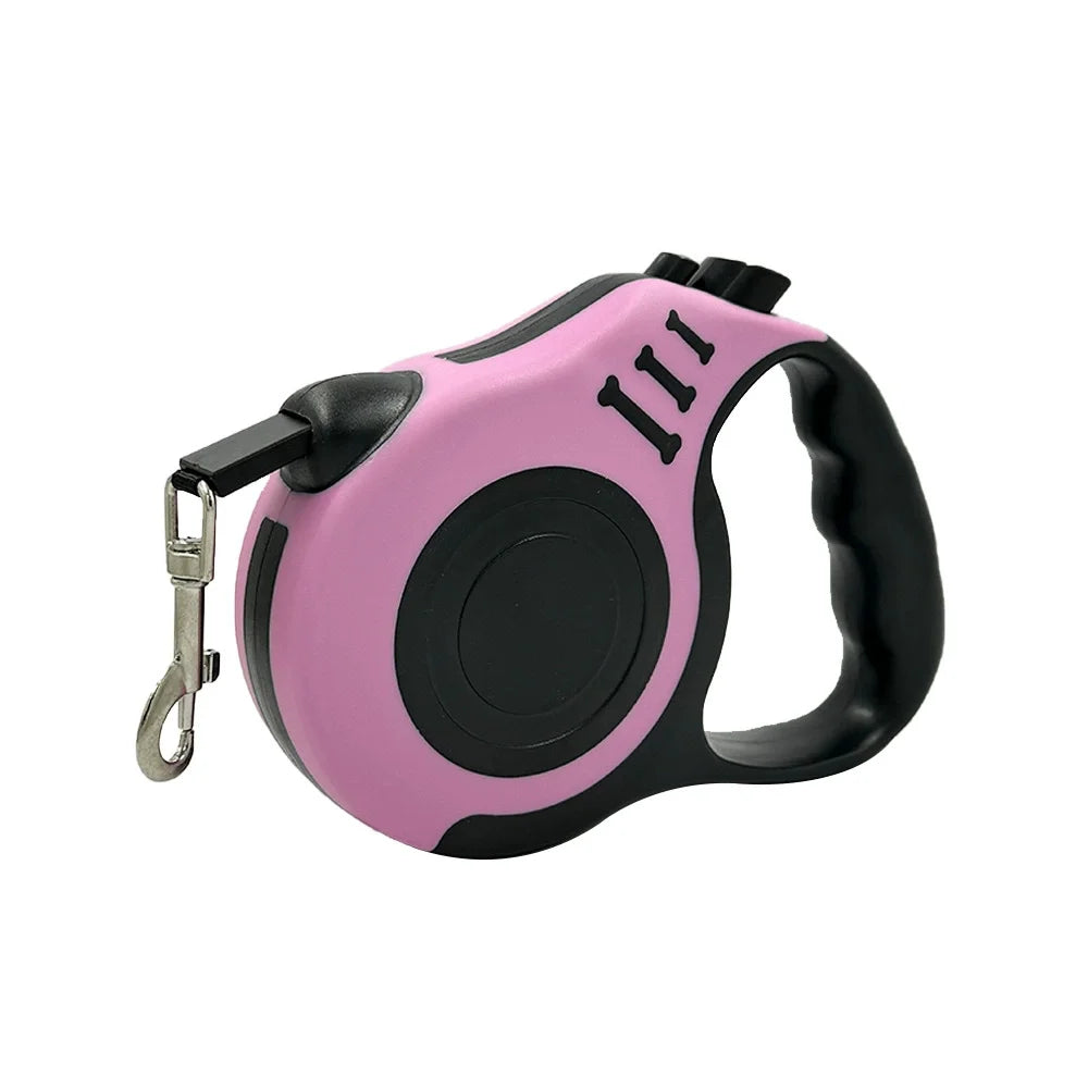 VELORA™ Nylon Braided Retractable Dog Leash – Hiking & Walking