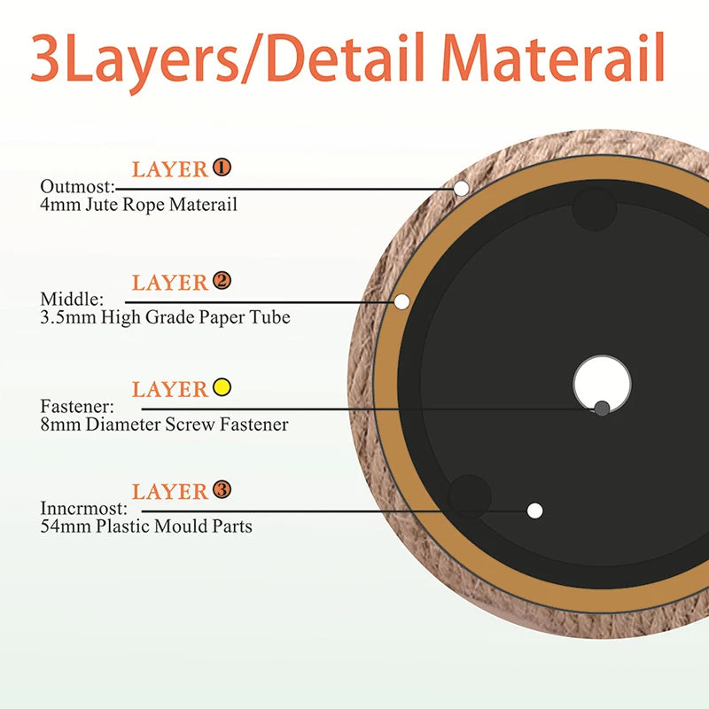 VELORA™ Sisal Cat Scratching Post – DIY Cat Tree Replacement