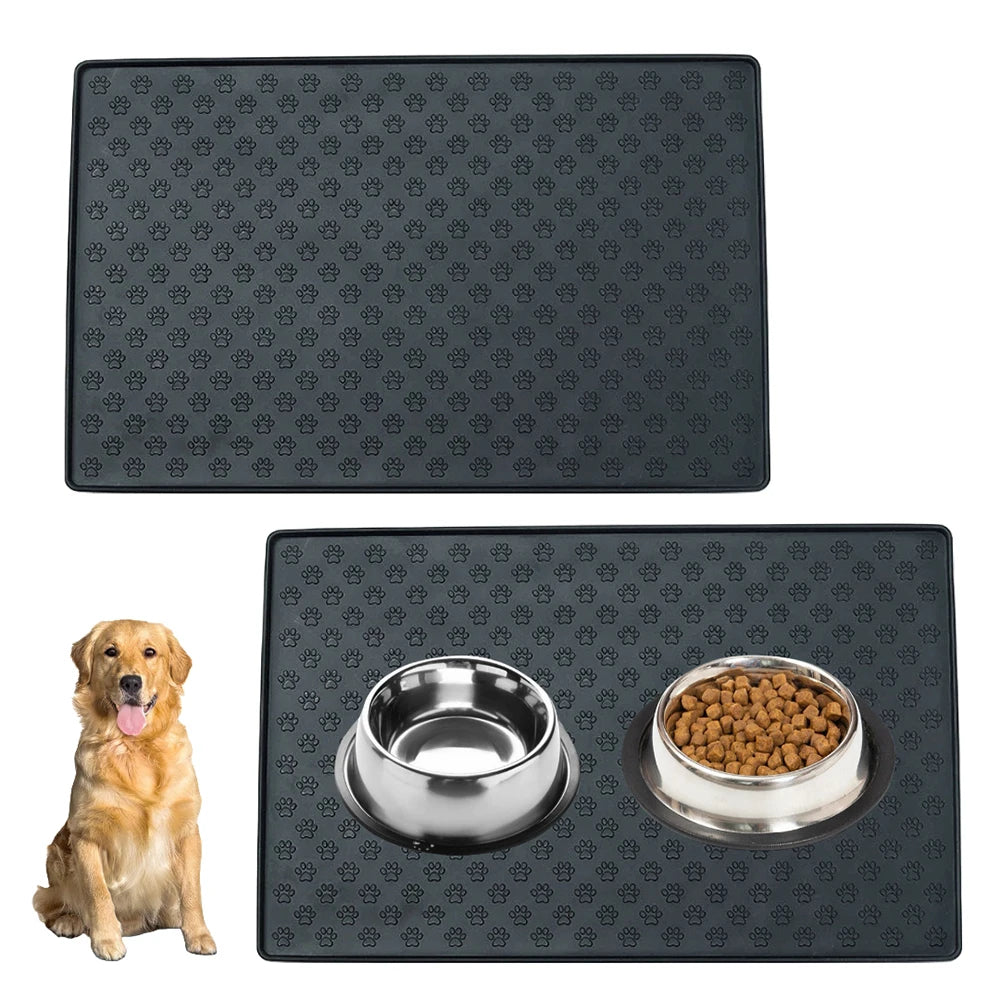 VELORA™ Silicone Pet Feeding Mat – Non-Slip with Overflow Protection