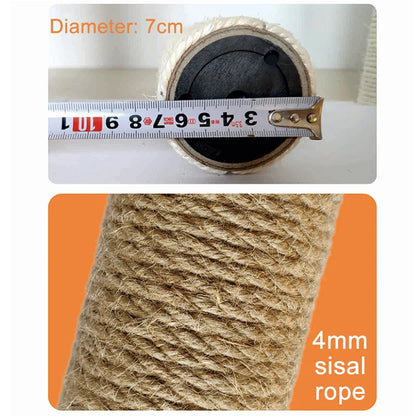 VELORA™ Sisal Cat Scratching Post – DIY Cat Tree Replacement