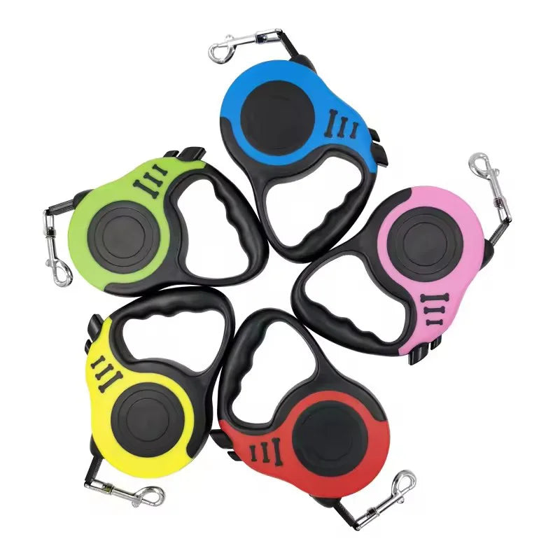 VELORA™ Nylon Braided Retractable Dog Leash – Hiking & Walking