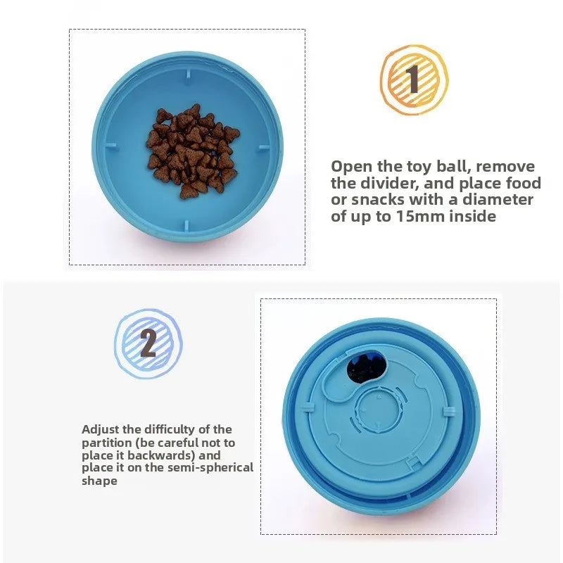 VELORA™ Treat Dispenser Ball – Interactive Slow Feeder Dog Toy