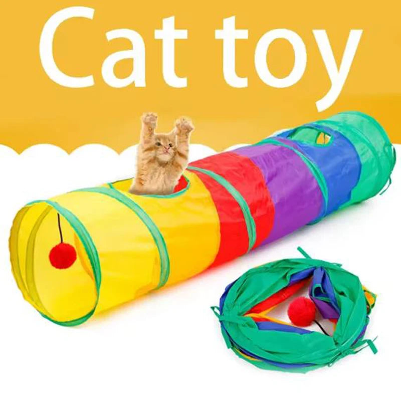 VELORA™ Collapsible Cat Tunnel – Indoor & Outdoor Play Toy