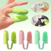 VELORA™ Finger Pet Toothbrush Set – Dogs & Cats Oral Care